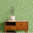 thumbnail image 2 of S4Sassy Oriental Floral Vine Wallpaper - Green Asian Style Wall Covering, 25" x 60" Self-Adhesive Textured Vinyl Walls Paper, Decorative Wall Wrap, Easy DIY Walls Covering For Bedroom, Living Room, 2 of 9
