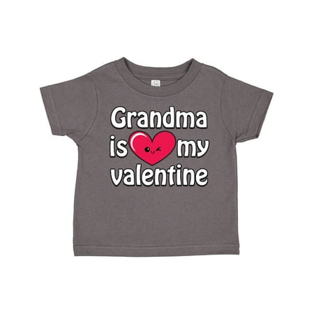 

Inktastic Grandma is My Valentine Gift Toddler Boy or Toddler Girl T-Shirt