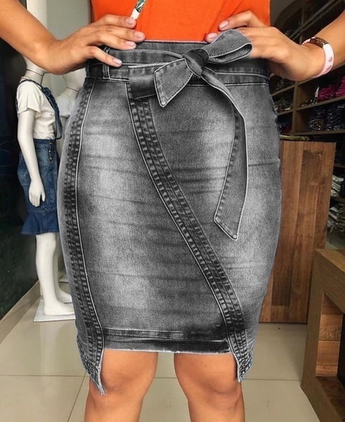 walmart denim skirt