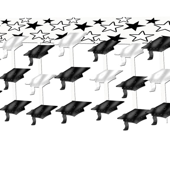Graduate Cap Ceiling Decor 12" X 12' - 6 Pack (1 Per Package)