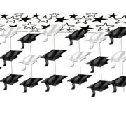 Graduate Cap Ceiling Decor 12" X 12' - 6 Pack (1 Per Package)