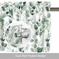 thumbnail image 6 of Green Plant Valance Curtain Watercolor Eucalyptus Leaf Farmhouse Window Valances Rod Pocket Short Curtains Window Treatments for Kitchen Bedroom Bathroom Laundry 54" x 18", 6 of 9