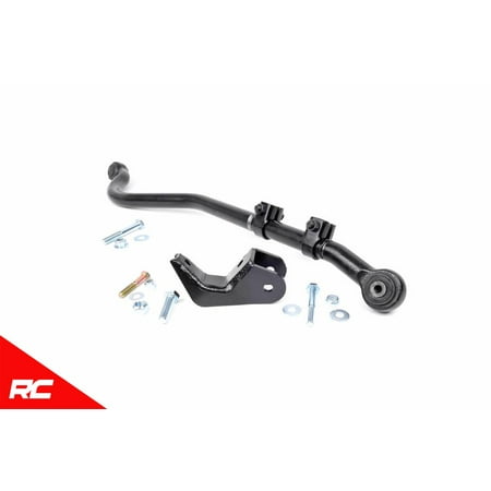 Rough Country Front Forged Adjustable Track Bar compatible w/ 1997-2006 Jeep Wrangler TJ w/ 0-3.5
