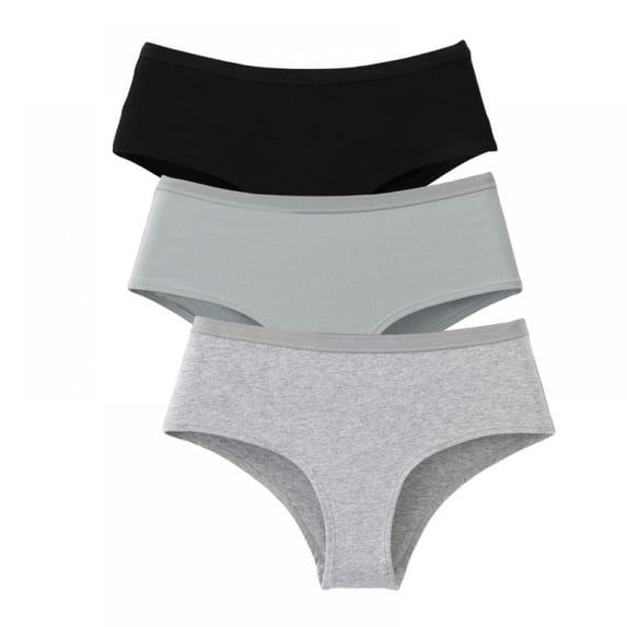 Women's Cotton Breathable Underwear Ladies Panties (Regular & Plus Size) - 3 Pack
