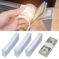 thumbnail image 1 of YAOMOBB Sangles de Trésorerie Professionnelles Bandes Auto-Scellantes Blanches pour Comptable de Supermarché Banque 300 Pcs, 1 of 7