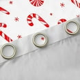 thumbnail image 4 of Homewish Christmas Dessert Curtains Pack of 2 (42x84 Each),Xmas Candy Cane Curtains Blackout,White Red Bedroom Curtains For Girl Boy,Microfiber Bedroom Decor, 4 of 6