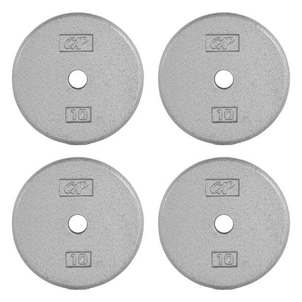 Set de discos de pesas CAP Barbell 4 x 10 lb de hierro fundido gris