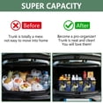 thumbnail image 3 of Collapsible Car Trunk Organizer with Handles 600D Oxford for Car Kitchen and Home Storage, Peacock 13× 10.2×10.8inch, 3 of 6