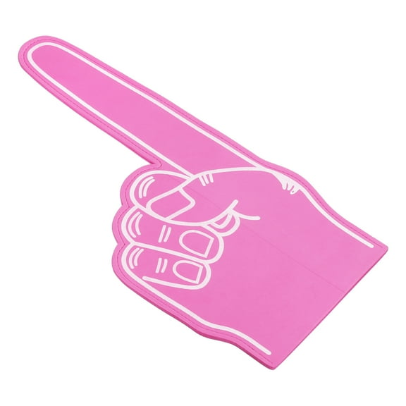 Giant Foam Finger 18 Inch EVA Number 1 DIY Blank Foam Hand, Pink