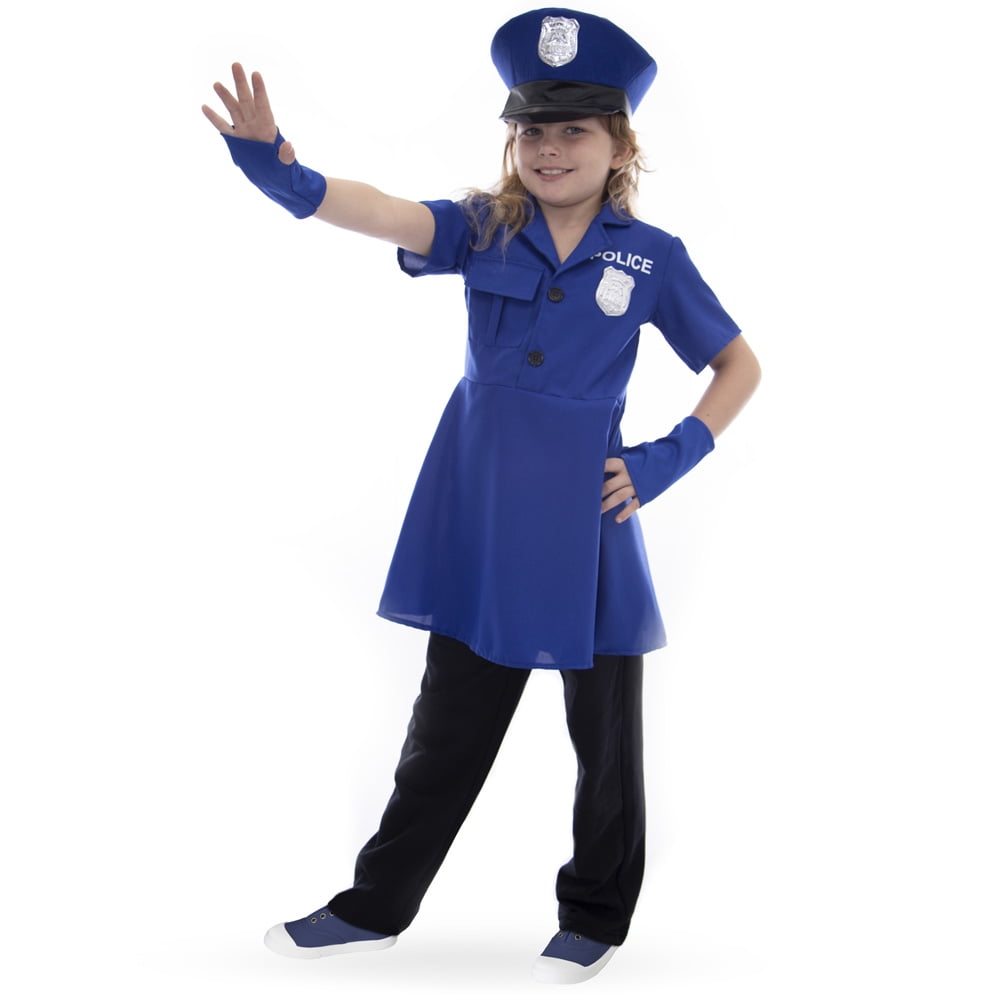 Policewomans Hat Ladies Police Officer Fancy Dress Accessory Hat 