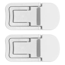 HOMEMAXS 1 Pair Portable Folding Laptop Stand Ergonomic Adjustable Riser with Keyboard Support Feet for Desk Computer Accessory