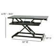 thumbnail image 5 of Emma + Oliver 36" Height Adjustable Sit to Stand Desk Riser with Keyboard Tray and Phone Slot, 5 of 15