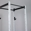 thumbnail image 3 of Titan Fitness X-3 Series 90" White Bolt-Down Power Rack, 24" Depth, Rackable 1650 LB Cage, 1.25" and 2" Pull Up bars, Standard J-Hooks, Weightlifting and Strength Training, 3 of 7