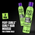 thumbnail image 2 of TIGI Bed Head Foxy Curls Curly Hair Mousse for Strong Hold - For Frizzy & Curly Hair - With Anti-Frizz & Heat Protection - Use on Wet Hair - Premium Hair Care Products - 8.4 oz (2 Pack), 2 of 6