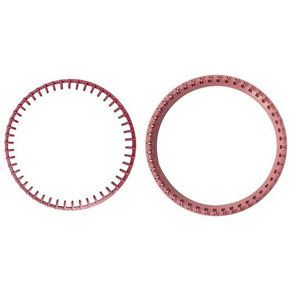 2Pcs Top Ring Replacement for 48 Needle Knitting Machine Accessories Pink Sleeve Circle