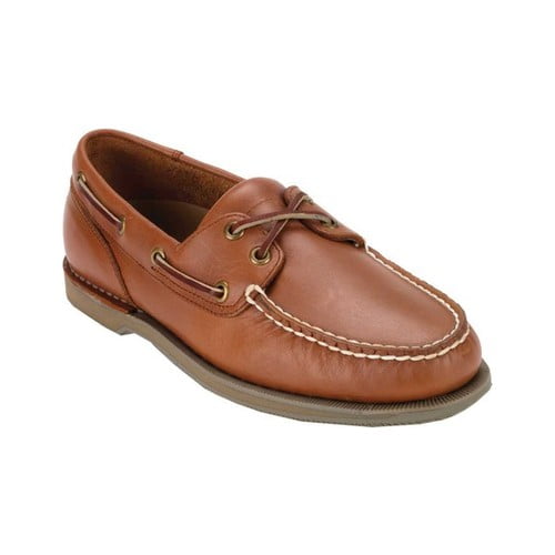 Rockport Perth Boat Shoes Padded Leather Classic Casual Smart Loafers Mens 