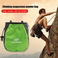 thumbnail image 5 of Yucurem Chalk Bag Adjustable Belt Storage Bag Tear Resistance for Fitness Mountaineering Essential (Green), 5 of 9