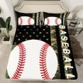 thumbnail image 2 of Castle Fairy 4-Piece King Sheet Set with Baseball Flag Camo Design, 2 of 7