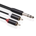 thumbnail image 4 of Heliisoer 6.35 Mm To 2RCA Cable RCA Inch Male To 2 Stereo Audio Adapter Y, 4 of 9