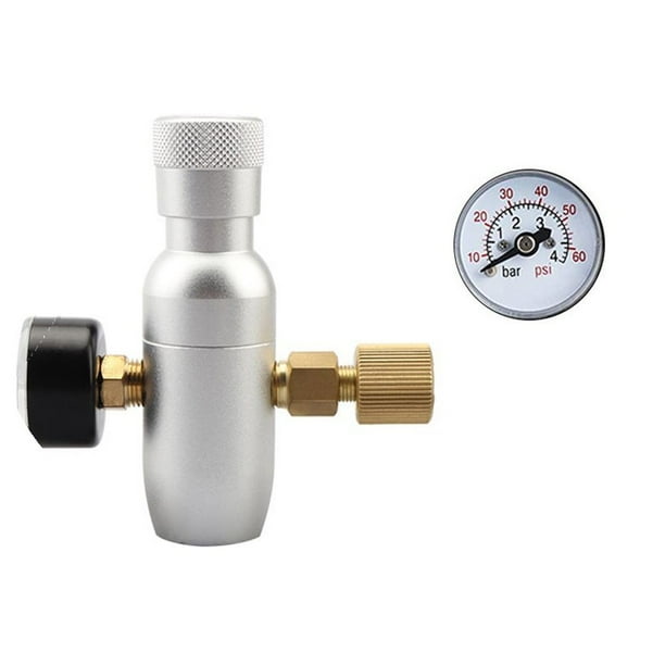 Mini CO2 Regulator Corny Keg Charger with Meter and Keg Coupler