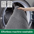 thumbnail image 6 of FRABE Bathroom Rug, Ultra Soft Plush Quick-Dry Microfiber Mat with Recessed Border Design, Non-Slip Rubber Backing and Machine Washable for Tub and Sink, Dark Grey 24"x43", 6 of 12
