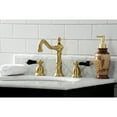 thumbnail image 3 of Kingston Brass KS1977PKL Duchess Widespread Bathroom Faucet with Brass Pop-Up, Brushed Brass, 3 of 8