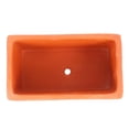 thumbnail image 3 of Rectangular Terracotta Flower Pot Small Clay Planter with Drainage Hole Rustic Pottery Flower Container for DIY Garden Plants Indoor Windowsill Decoration, 3 of 5