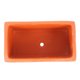 thumbnail image 5 of Maceta rectangular de terracota, maceta pequeña de arcilla con orificio de drenaje, recipiente rústico de cerámica para plantas de jardín, decoración de ventanas y alféizares., 5 of 8