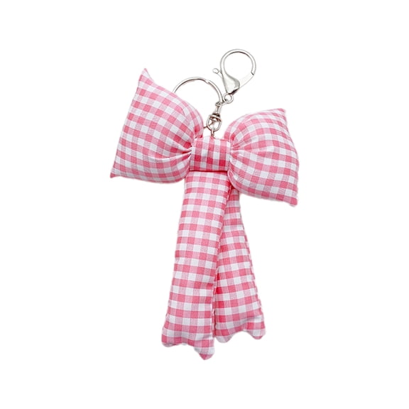 Aesthetic Bowknot Charm Keychain for Women Girls Bows Bag Pendant Chain Purse Backpack Wallet Keyring Accessories