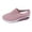 Pink, variant on Women Backless Walking Sneakers Summer Slip-on Mule Shoes Closed Toe Slides Wide Width Clogs Mesh Slippers Air Cushion Orthopedic Breathable Sneakers with Arch-Support Beach Sandals