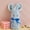 Blue, variant on Zenithome Soft Plush Bunny Towel 13.77x29.52In for Home Wedding Travel, Absorbent Cute Non Shedding Gift Set 13.77x29.52In