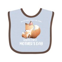 Inktastic Happy First Mother's Day Boys or Girls Baby Bib