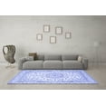 thumbnail image 3 of Ahgly Company Machine Washable Indoor Rectangle Medallion Blue Traditional Area Rugs, 2' x 3', 3 of 4