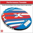 thumbnail image 4 of Airhead Hydro X 3 Person Towable Tube for Boating, Blue, White, & Red, 70" Deflated Size, Max Capacity 510 lbs., 4 of 12