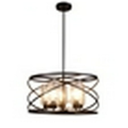 

CHLOE Lighting IRONCLAD Industrial-Style Oil Rubbed Bronze 5 Light Large Pendant 23 Wide