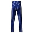 thumbnail image 4 of Edvintorg Men's Fashion Stretch Dress Pants Slim Fit Striped Printed Skinny Long Pants Casual Business Golf Dress Pants, 4 of 6