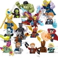 thumbnail image 2 of Disney-figuras de héroes de Anime para niños, 4cm, bloques de construcción, regalo para niños, modelo de juguete, Mini películas, personajes, estatuilla Compatible con Lego hola suerte unisex, 2 of 2