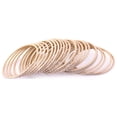thumbnail image 5 of Efulgenz Indian Bangle Set Plain Metal Bangles for Women Two Dozen Wedding Bangles Set Plain Alloy Bangles Bollywood Bracelets Bridal Bangle Set Fashion Jewelry Accessories for Women (24 Pcs) Size 2.6, 5 of 5