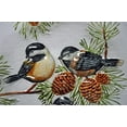 thumbnail image 5 of Continental Art Center CAC3004280 18 in. Three Cardinals & Pine Cones Glass Plate, 5 of 5