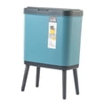 thumbnail image 1 of Cubo de basura Willow de 15 litros con tapa hermética para cocina, coche o caravana Azul, 1 of 9