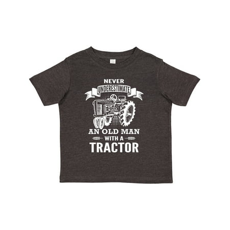 

Inktastic Old Man Tractor Gift Toddler Boy Girl T-Shirt