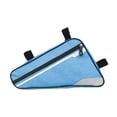 thumbnail image 3 of Bolsa triangular para cuadro de bicicleta, ideal para teléfono, billetera, llaves y herramientas. Azul, 3 of 9