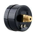 thumbnail image 2 of OULII 1Pack Gas Pressure Gauge Metal Black Round for Testing Measures Oil Pressure, 2 of 6