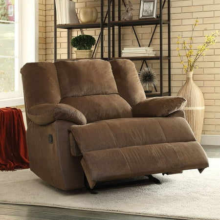 Green Rocker Recliner - ACME Oliver Oversized Glider Recliner, Chocolate Corduroy