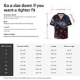 thumbnail image 5 of Logiee Cosmic Red Sparkle Dice Print Men's Button Down Shirts Short Sleeve, Summer Beach Shirts,Vacation Wedding Shirts,Men's Casual Button-Down Shirts with Pocket-Small, 5 of 5