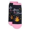 thumbnail image 3 of MeMoi Women's One Happy Glamper Non-Skid Low Cut Socks - Womens - Female, 9-11, Navy, 3 of 4