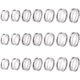 thumbnail image 1 of Anillo en blanco de acero inoxidable con incrustaciones de núcleo ranurado para resina, anillos redondos vacíos para fabricación de joyas., 1 of 9