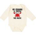 thumbnail image 3 of Inktastic Grammy and Pappy Love Me Boys or Girls Long Sleeve Baby Bodysuit, 3 of 5
