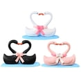 thumbnail image 2 of Plastic Swan Figurines 3pcs Miniature Desktop Ornaments for Indoor Outdoor Decoration White Creative Swan Craft for Garden Balcony Landscaping, 2 of 4