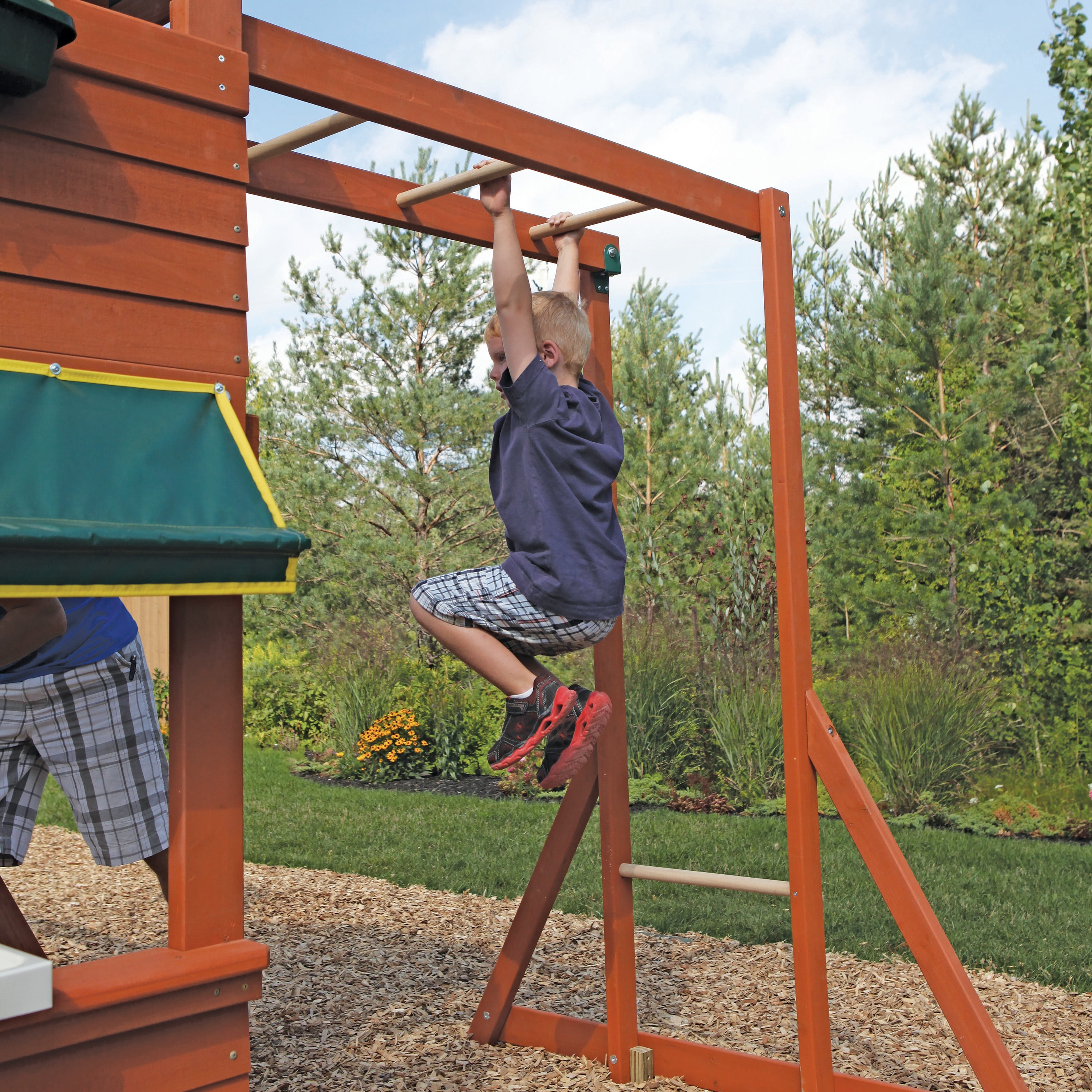 big backyard hazelwood wooden playset